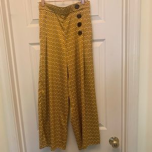 Wideleg satin Zara pants